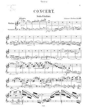 Double Concerto A Minor Op. 102